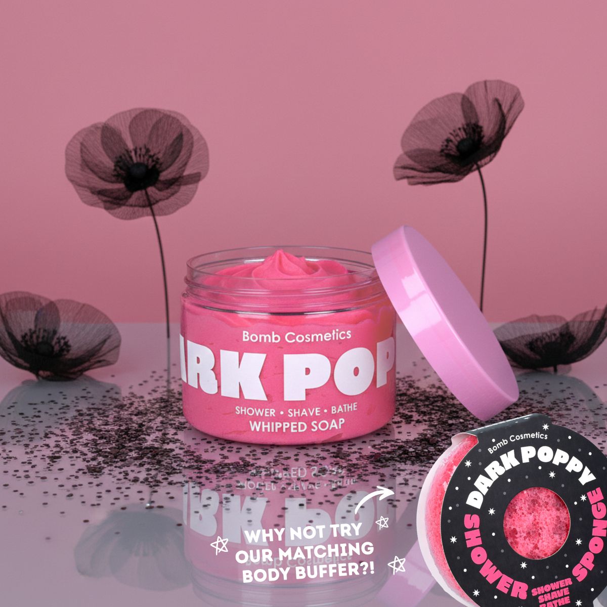 Dark Poppy Whipped Soap