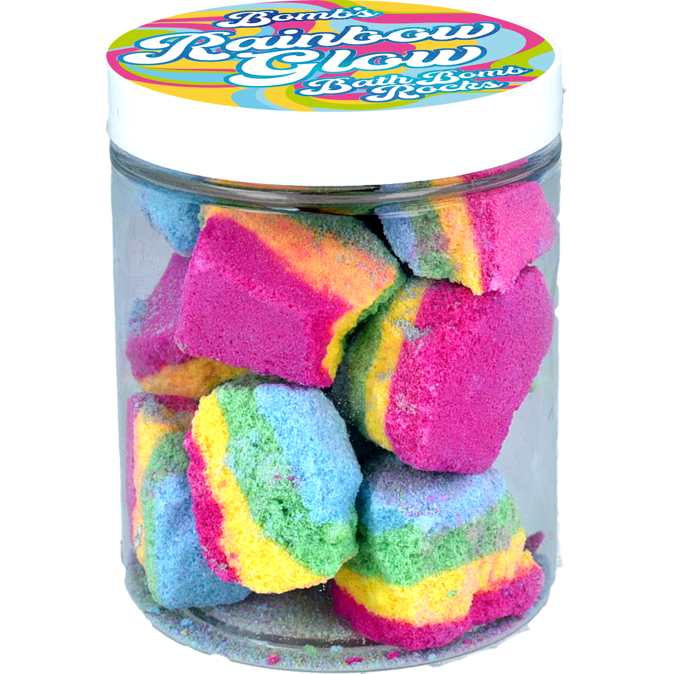 Bath Rocks Rainbow Glow Bath Rocks – Bomb Cosmetics UK
