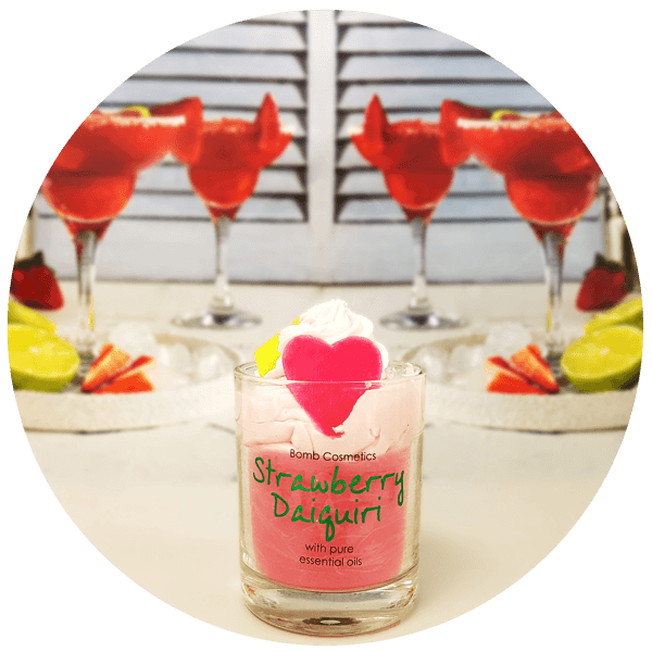 Strawberry Daiquiri Piped Candle